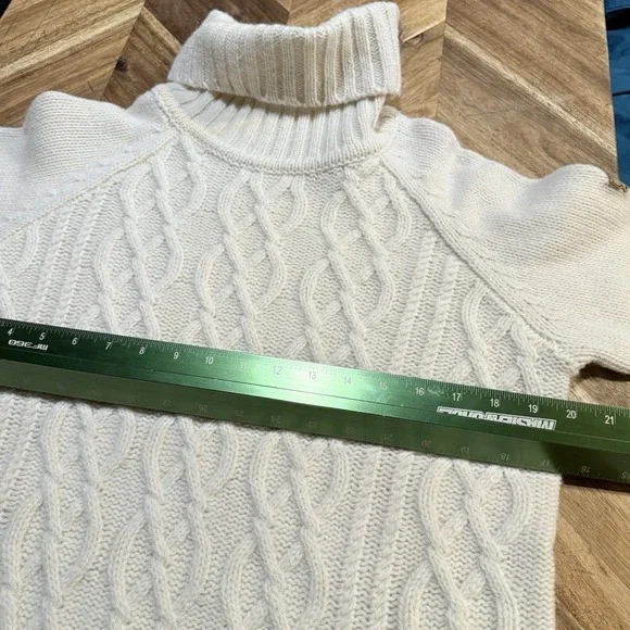 Fjall Raven Sweater Ovik Cable Knit Roll Neck Wool Pullover Women's Small New - Picture 7 of 13